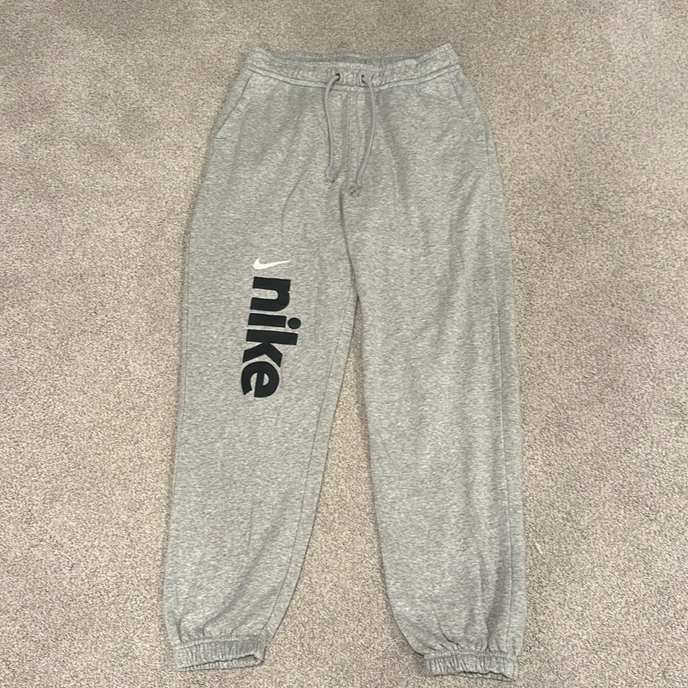 Nike Sweatpants, Small, Grey with Black Nike Letters